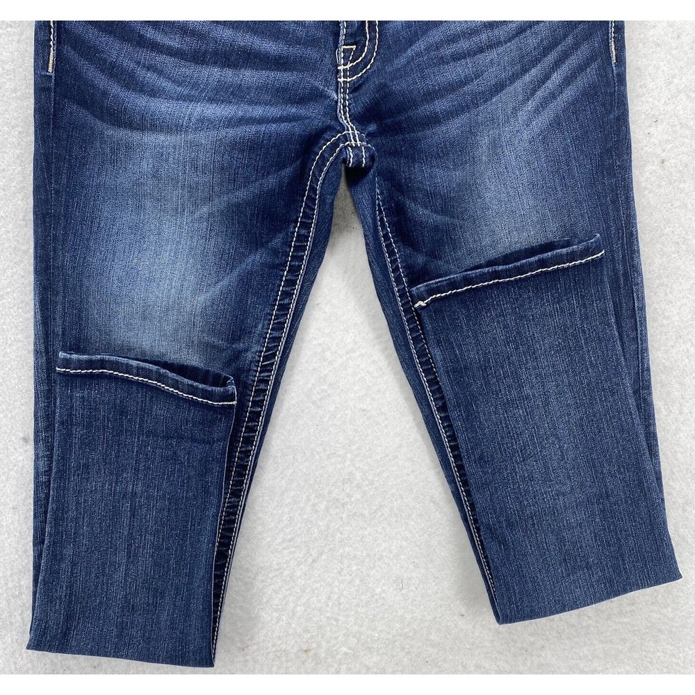 Miss Me Womens  Signature Rise Skinny Jeans Embellished Pockets Blue Size 29 - Picture 9 of 16